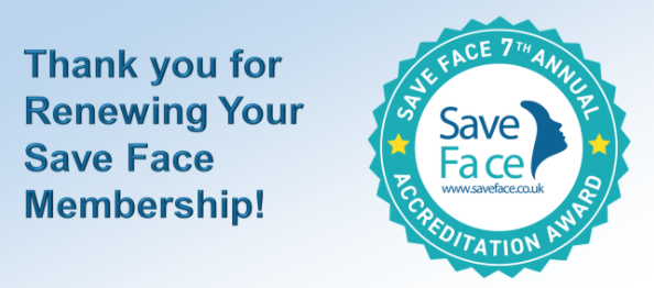 Joolia Gilvey renews with Safe Face – 7th annual accreditation award